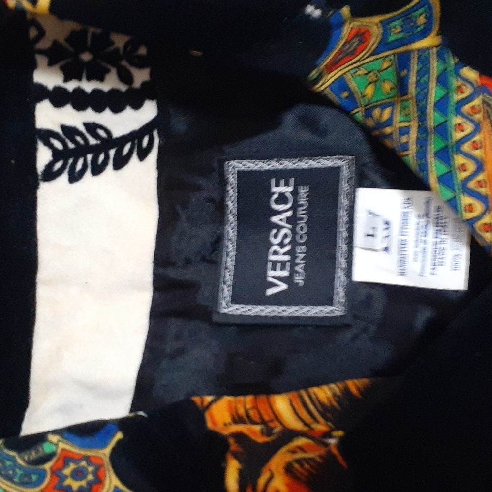 Authenic ! Versace Multicolor Patterned Vest And … - image 2